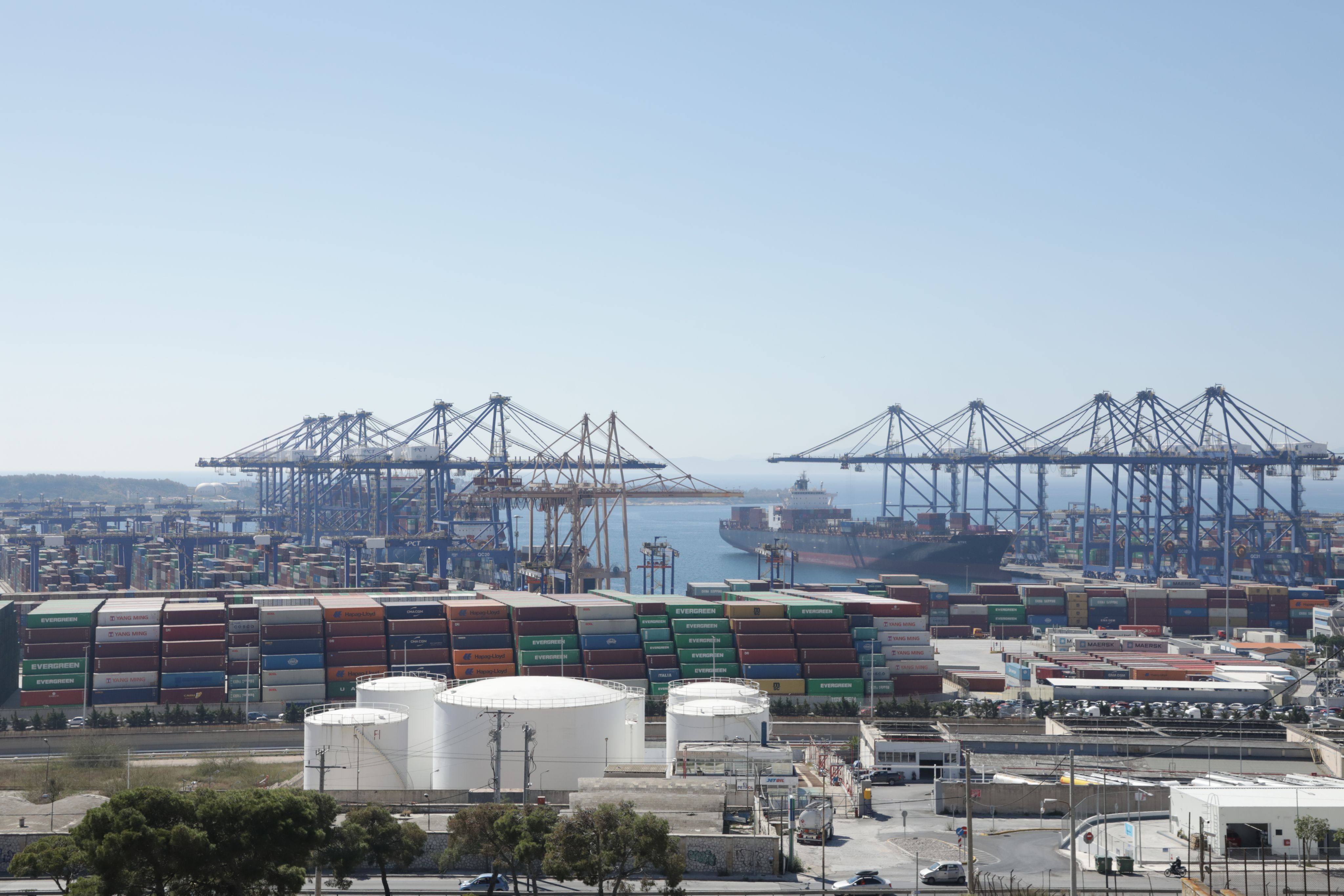 The port of Piraeus, Athens Greece