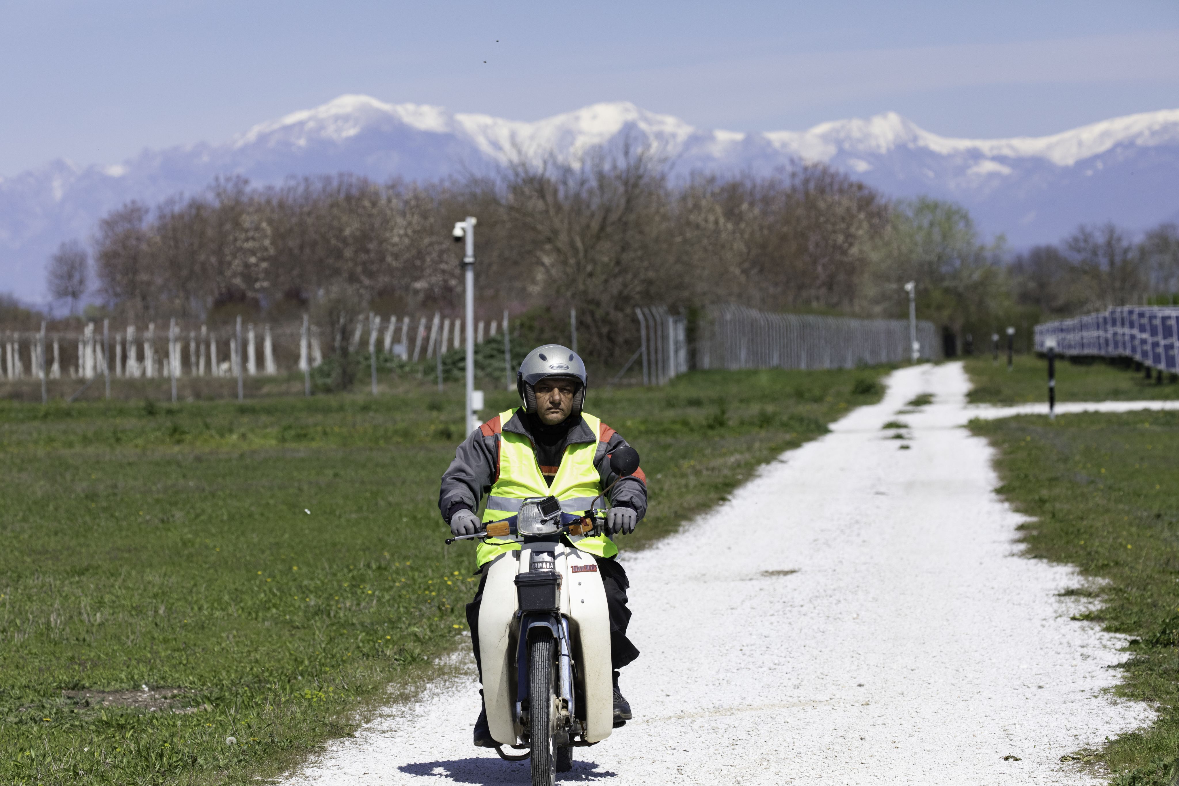 Kostas Arvantinis at CTG solar plant in Naousa, northern Greece