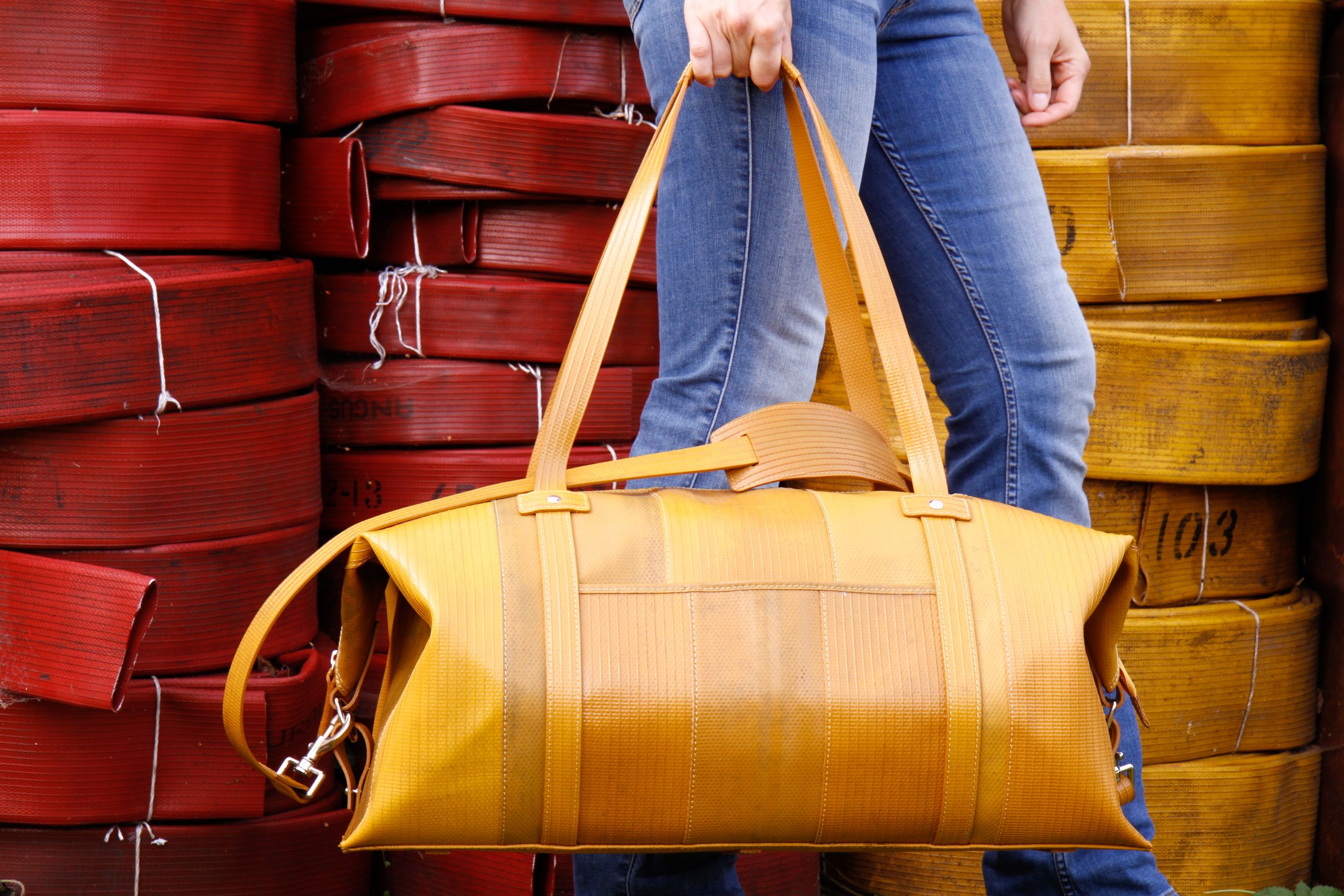 It takes a leap of logic to get from firehoses to luxury goods.