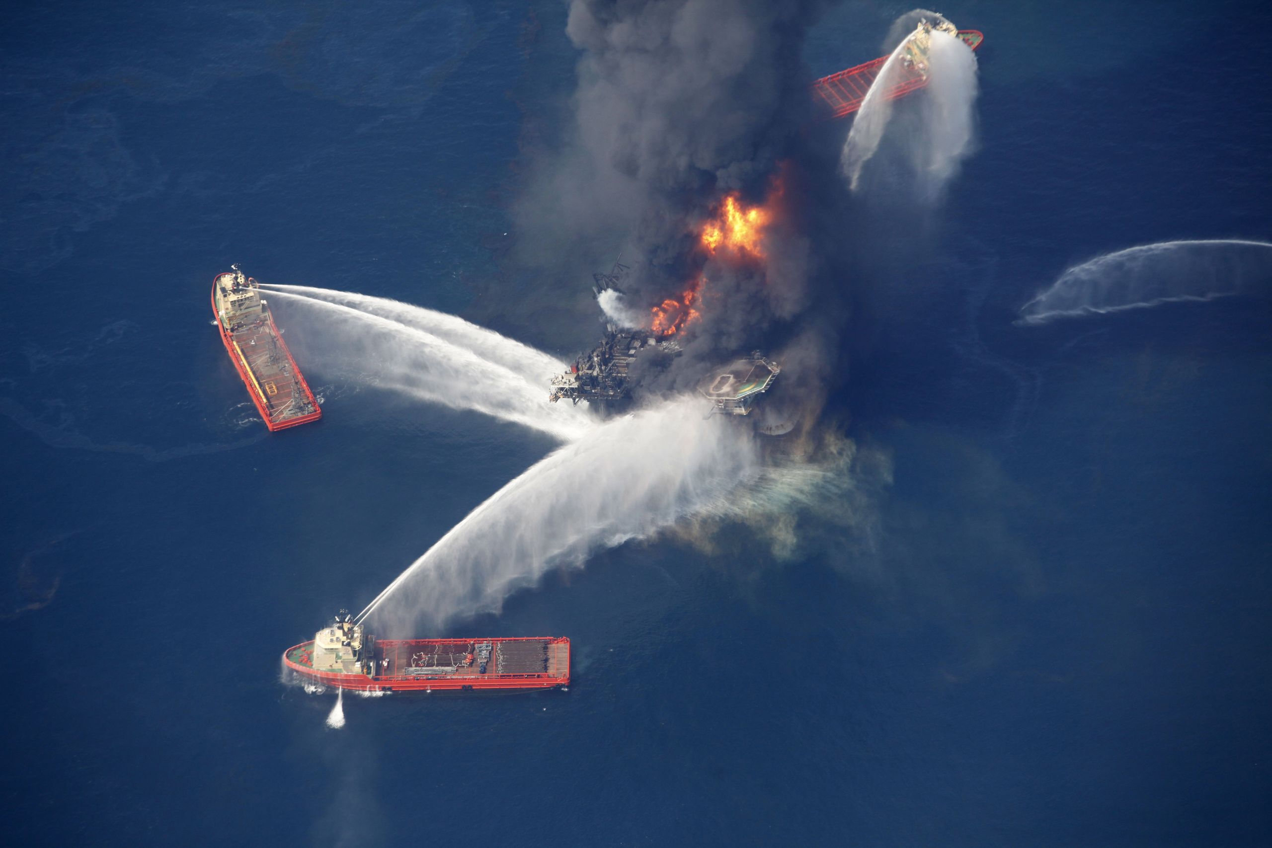 Oil-eating bacteria helped clean up most of the gas spilled in the ocean during the Deepwater Horizon disaster.