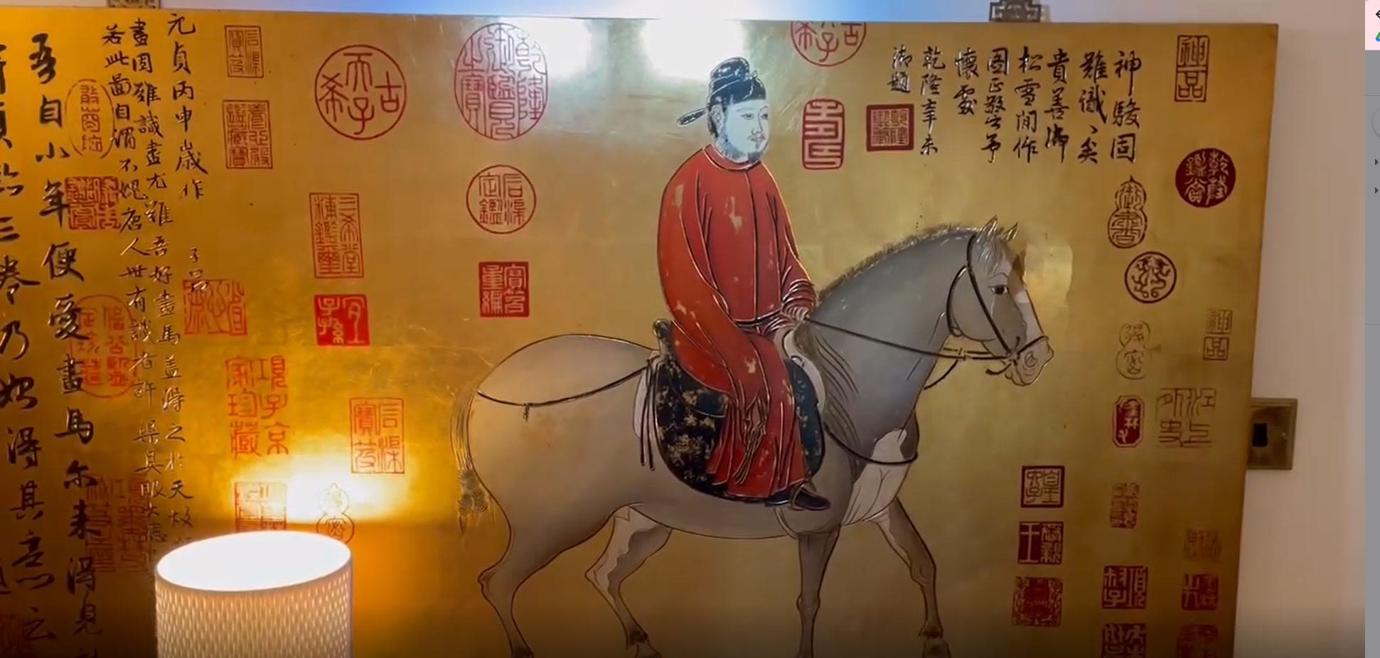 Zhao Mengfu's painting of a man riding a horse