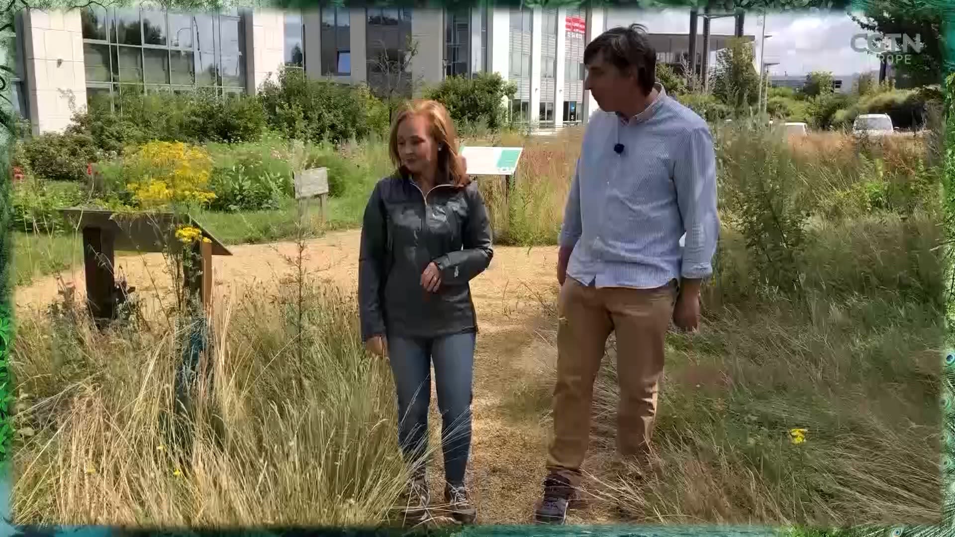 De Brabandere takes CGTN's Toni Waterman to the forest.