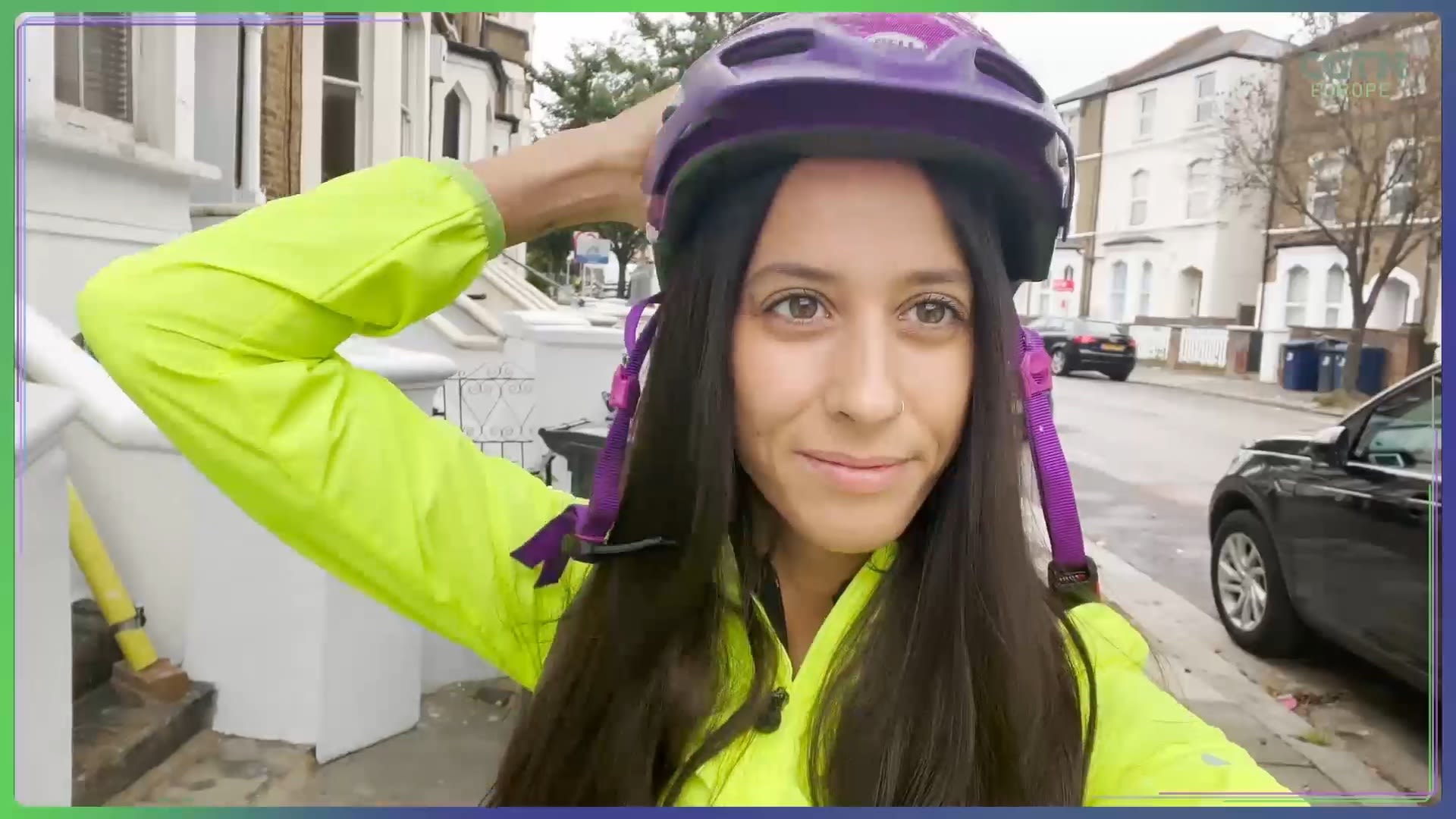 Francesca cycles to work – something she couldn't do before.