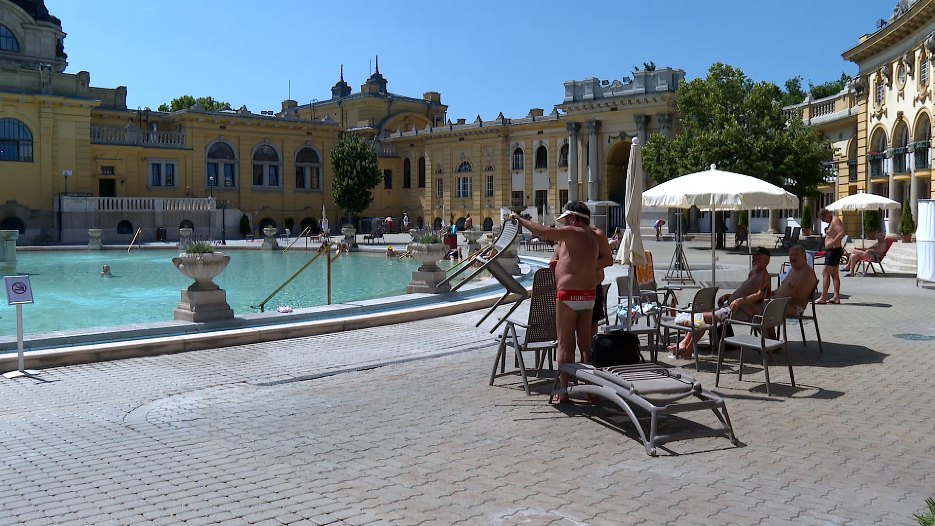 Budapest's famous thermal baths closed for four months but reopened in July.