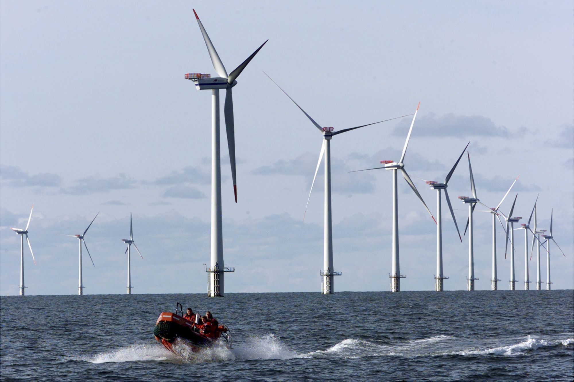 Offshore windmills in the North Sea
