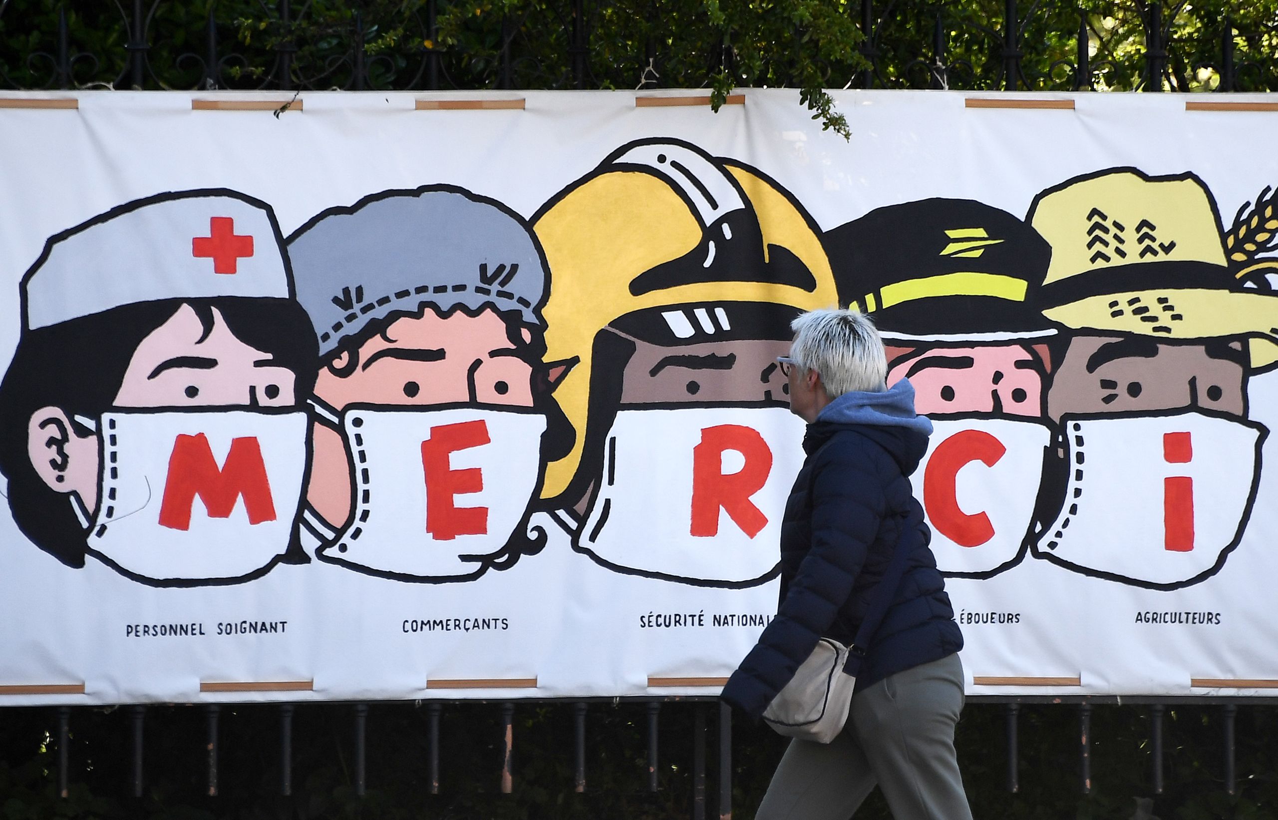 A grateful poster by artist Régis Léger/Dugudus in Paris, France.