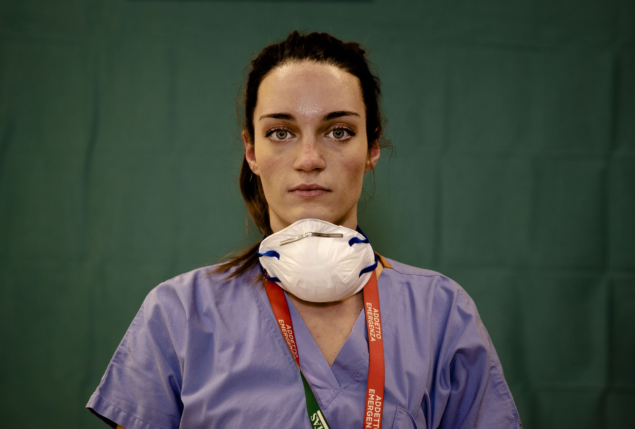 Martina Papponetti, a nurse in Bergamo, Italy.