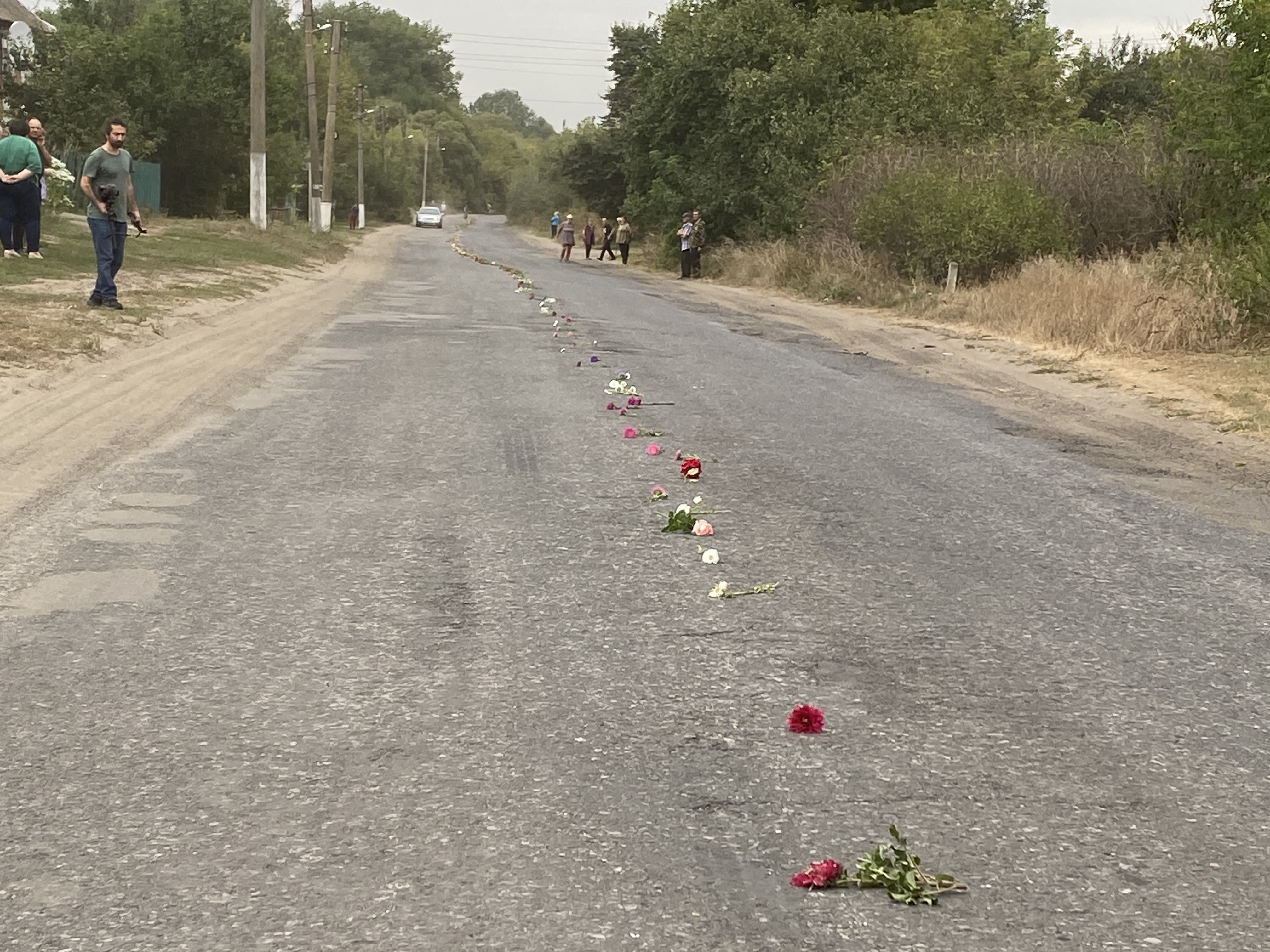 Paying funeral respects in Sumy.