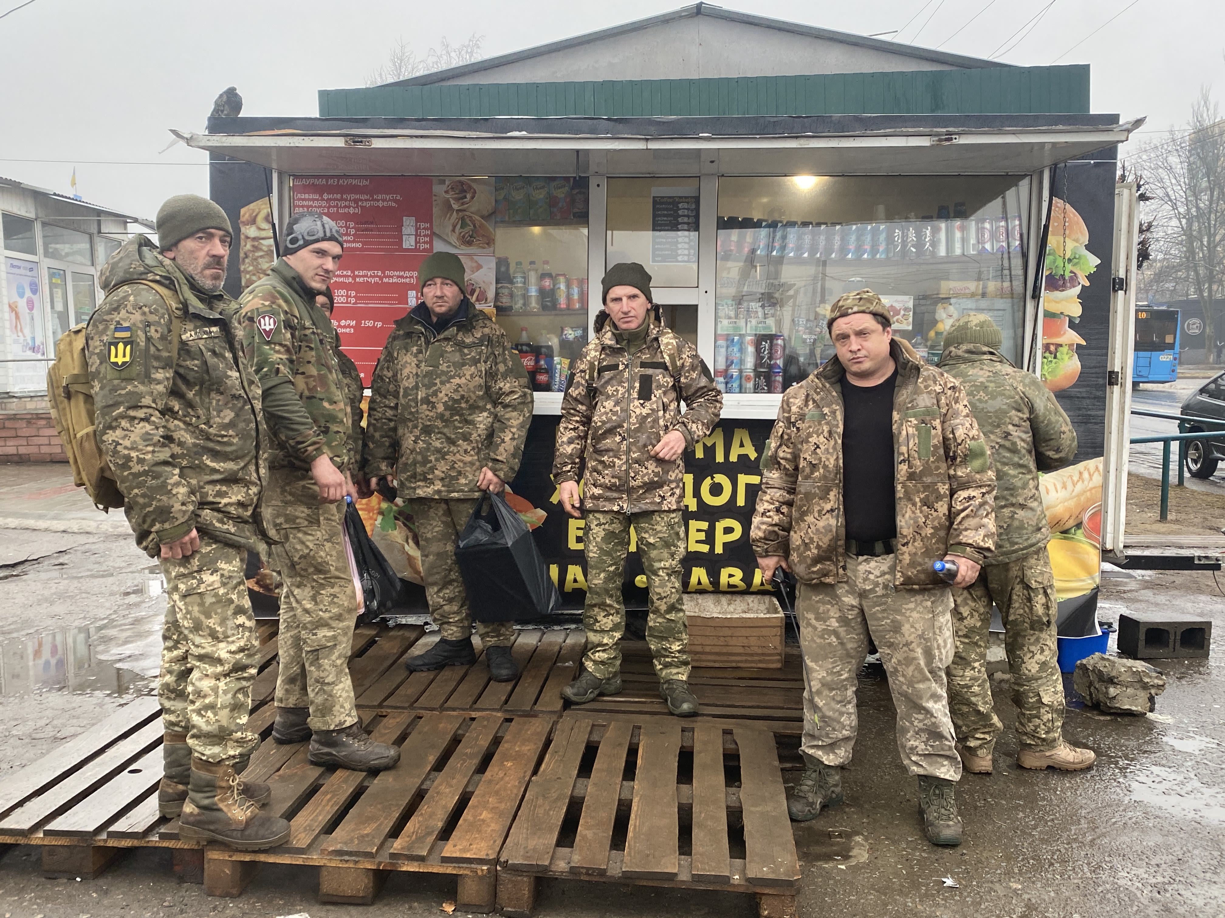 Ukrainian soldiers in Kramatorsk, February 2023. 