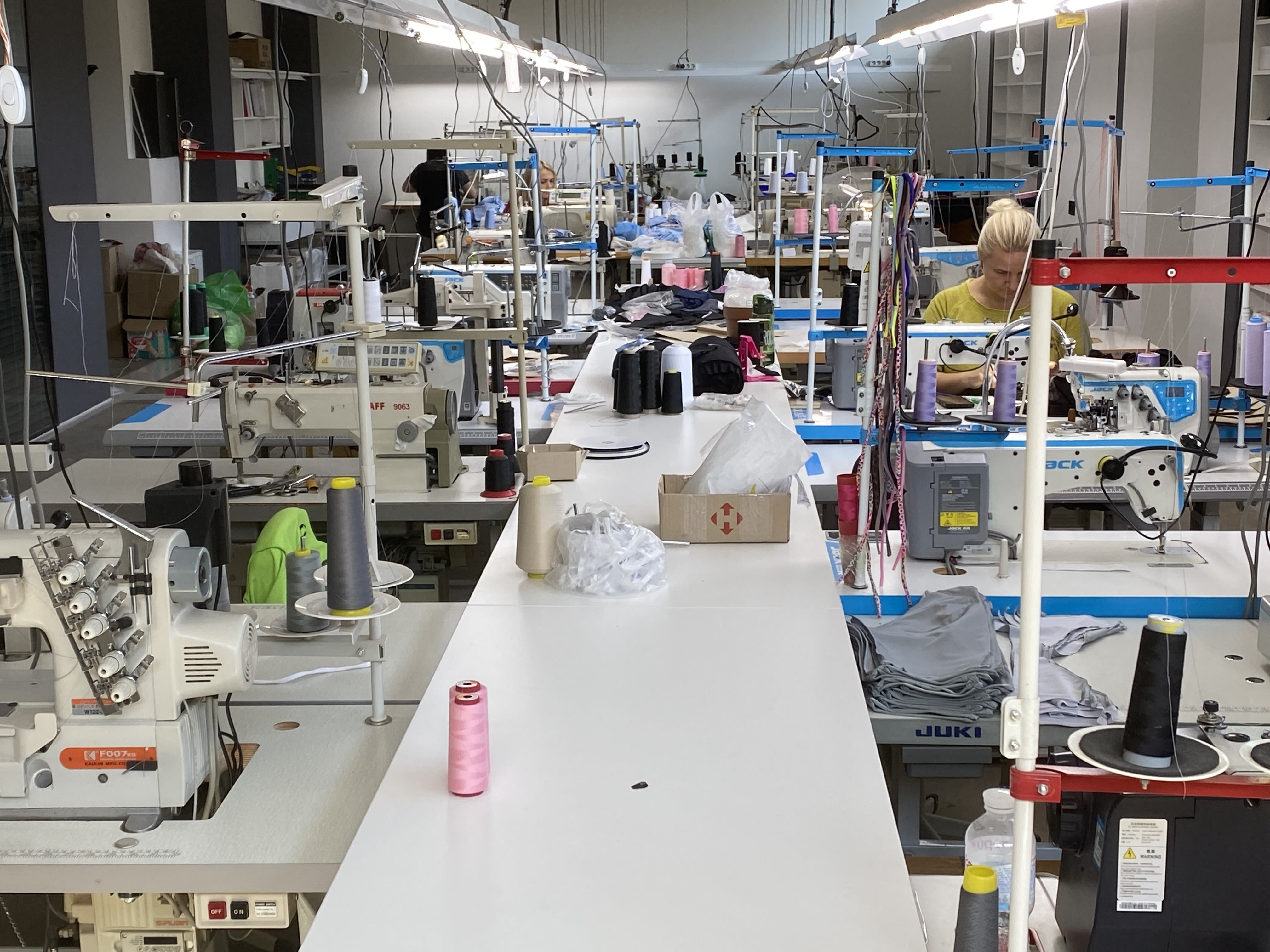 A swimwear factory in Kharkiv.
