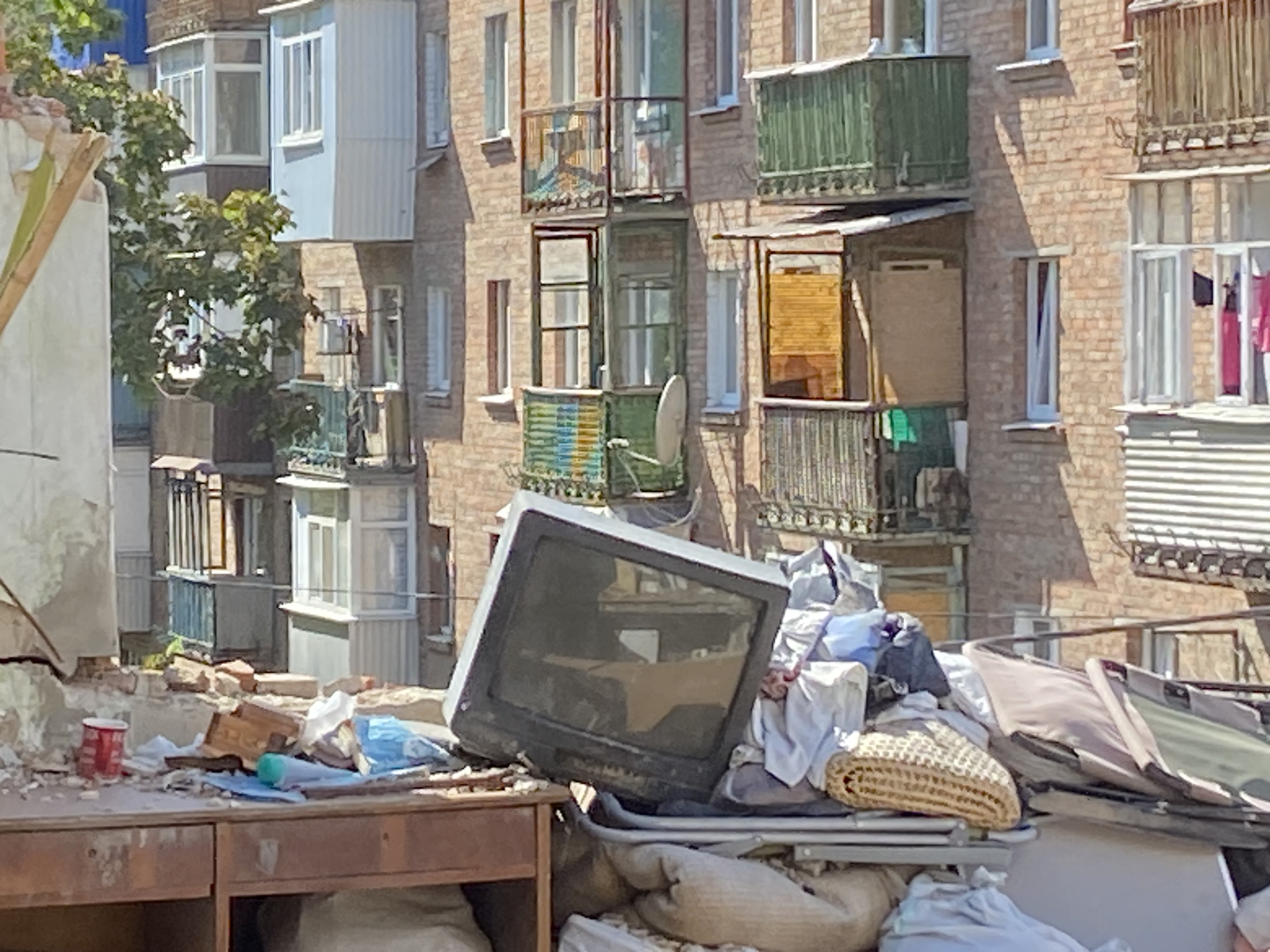 Abandoned possessions in Kharkiv. 