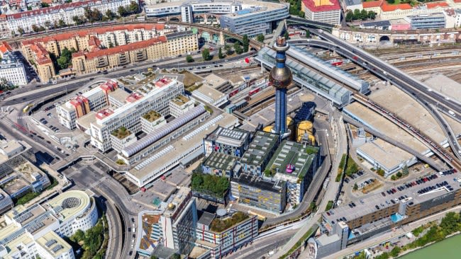 The Spittelau incinerator was significantly repurposed.